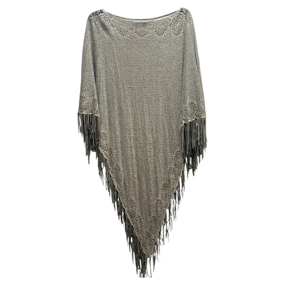 Studio Taupe Fringe Wrap - Picture 2 of 3